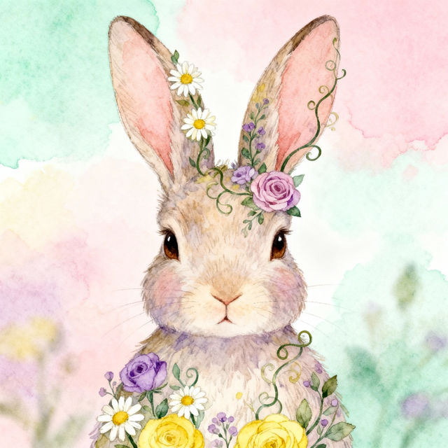 Rabbit Head Drawings - AI Generated gallery