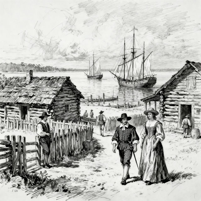 Jamestown Drawings - AI Generated gallery