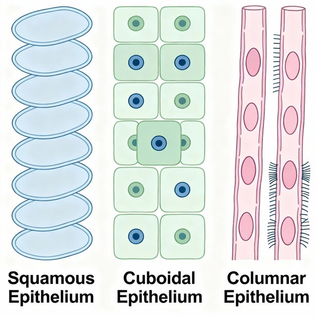 Epithelial Tissue Drawings - AI Generated gallery