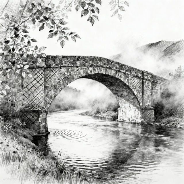 Bridge Drawings - AI Generated Art gallery