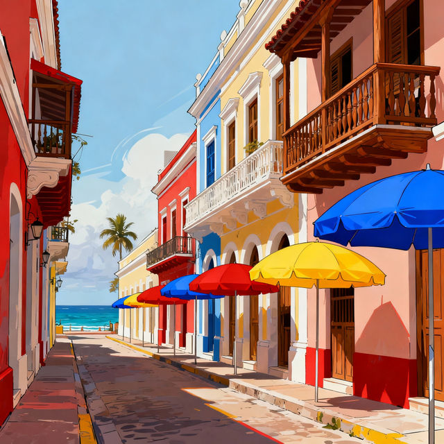 Puerto Rico Drawings - AI Generated Art gallery