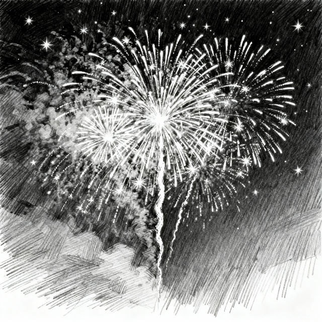 Fireworks Drawings - AI Generated gallery