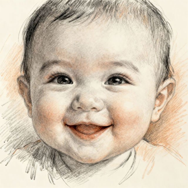 Baby Face Drawings - Made With AI gallery