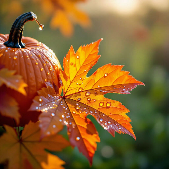 Pumpkin Leaves Images - AI Generated gallery