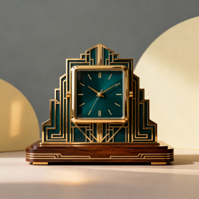 Art Deco Desk Clock Designs gallery