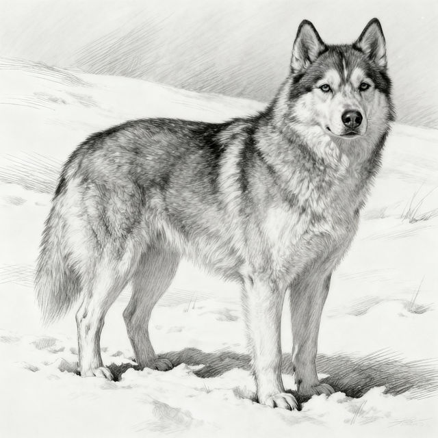 Husky Drawings gallery