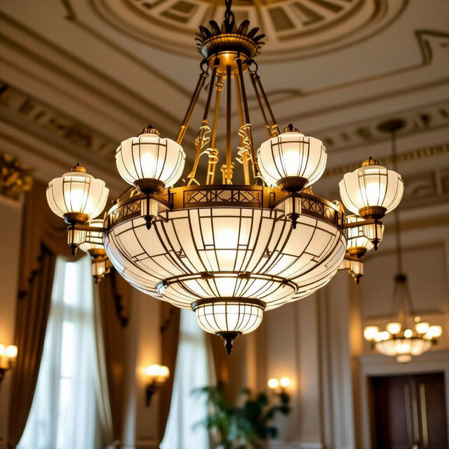 Art Deco Light Fixtures - Designed with AI gallery
