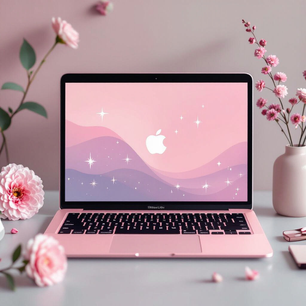 Aesthetic Pink Macbook Wallpaper - Create Yours Now!