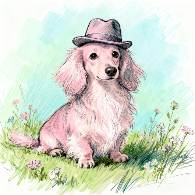 Weiner Dog Drawings - AI Generated gallery