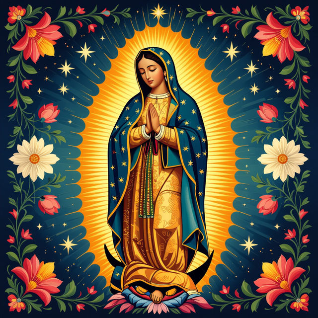 Virgen De Guadalupe Art - AI Generated gallery