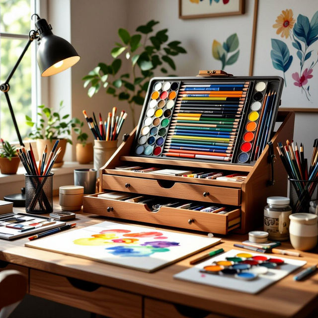 AI-Generated Drawing Desk Art gallery