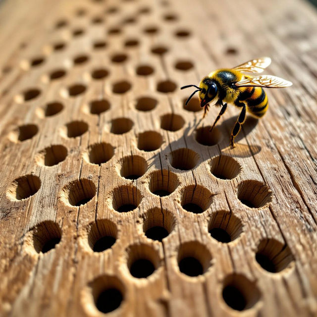Carpenter Bee Damage Pictures gallery