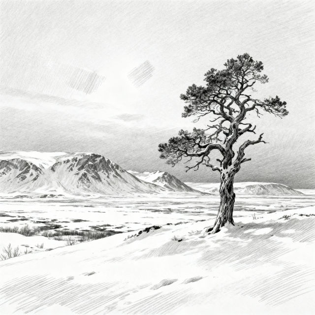 Tundra Drawings - AI Art gallery
