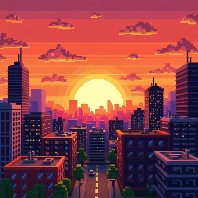 Create a Pixel Art Background gallery