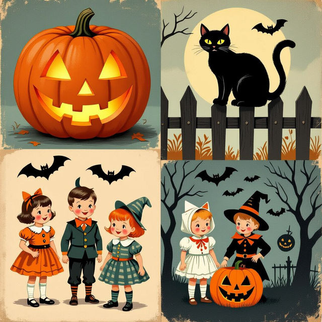 Vintage Halloween Art - Spooky & Nostalgic gallery