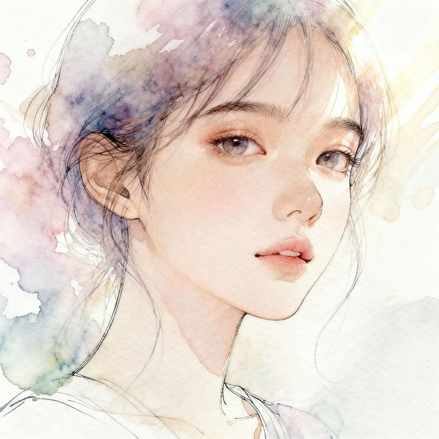 Girl Face Drawings - AI Generated gallery