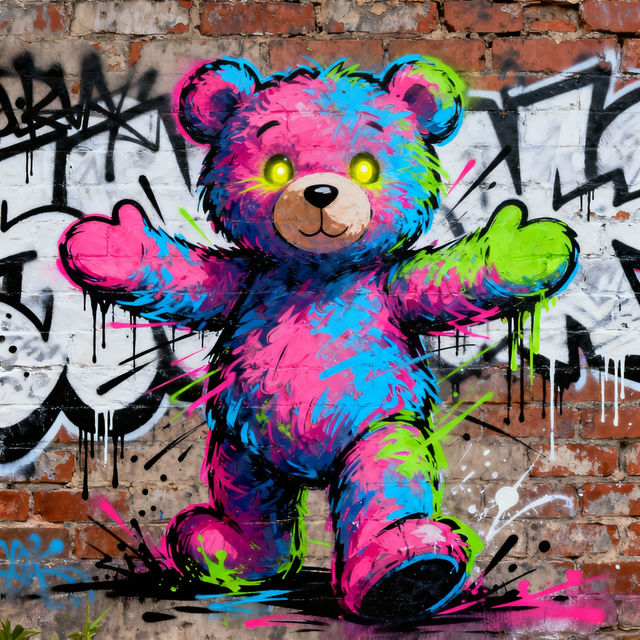 Graffiti Teddy Bear Art gallery