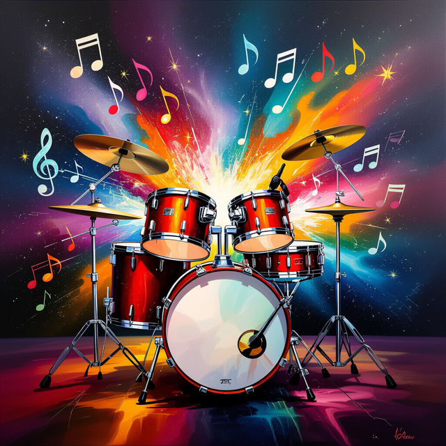 Drum Art - AI Generated gallery
