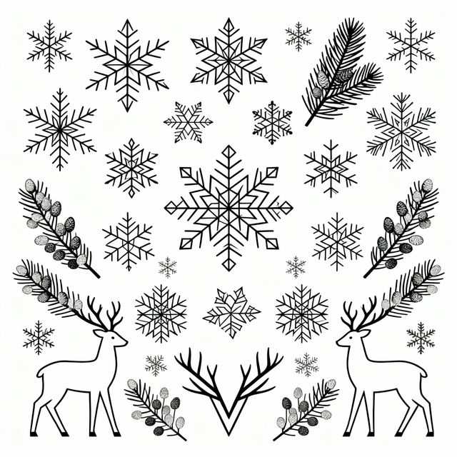 Christmas Line Art gallery