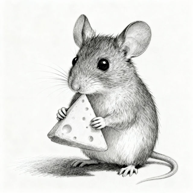 Drawing Of Mouse - AI Generated gallery