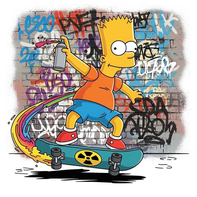 Explore Bart Simpson Drawings Made With AI gallery
