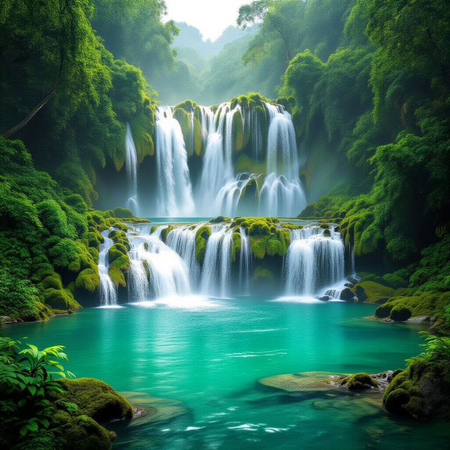 Images Of Waterfalls - Made With AI gallery