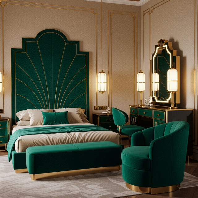 Art Deco Bedroom Sets - Crafted by AI gallery
