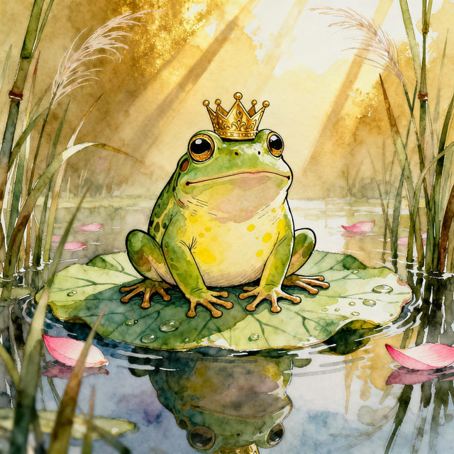 Frogs Drawing - AI Art gallery