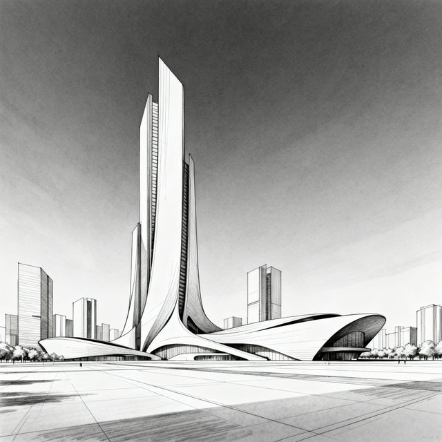 Architecture Sketches - AI Generated gallery