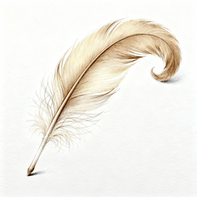 Easy Feather Drawing gallery