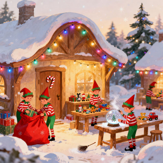 North Pole Drawings - AI Generated gallery