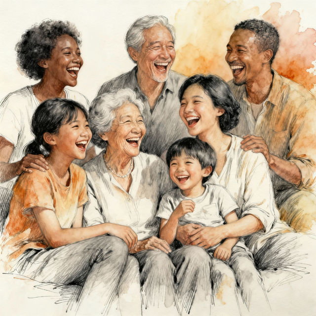 Family Sketch Art gallery