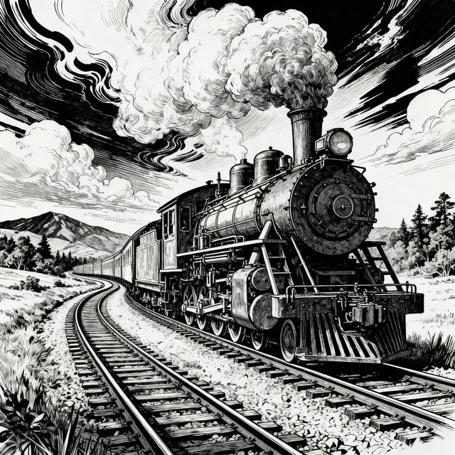 Railroad Drawings - AI Generated gallery