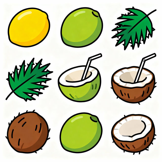 Coconut Clip Art gallery