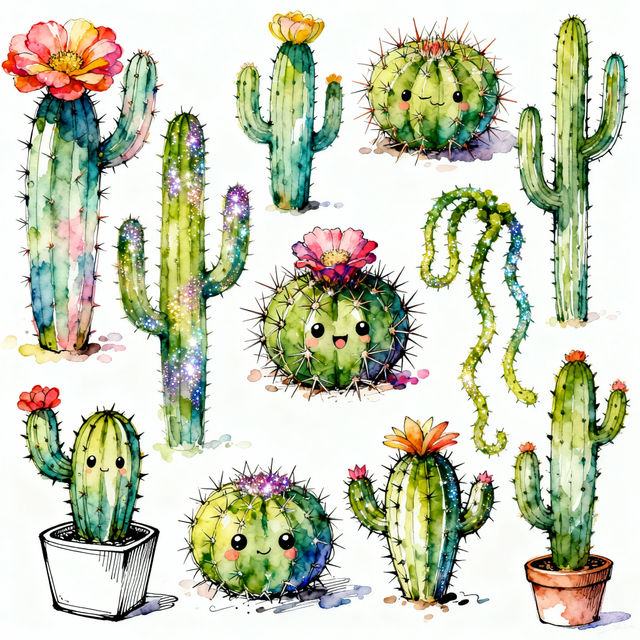Cactus Drawings gallery