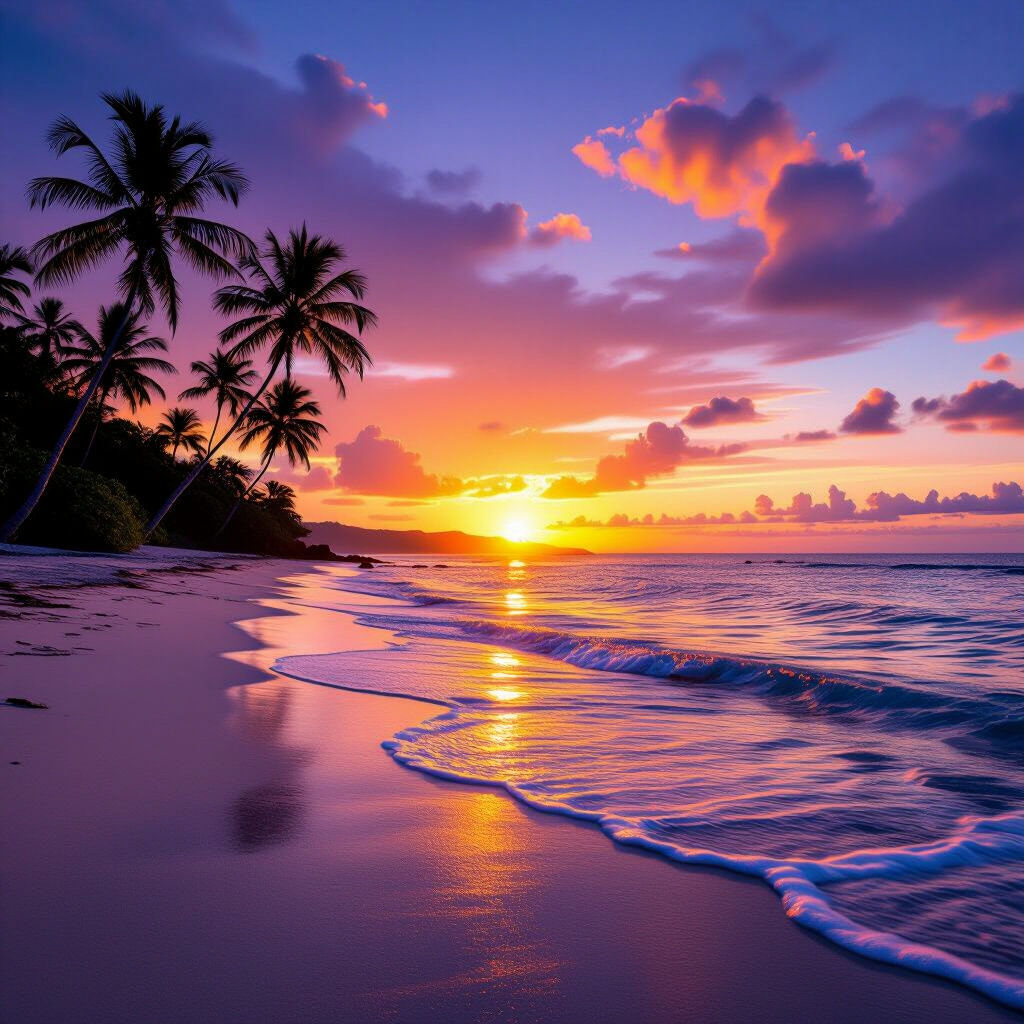 Beach Desktop Wallpaper - AI Generated & Free To Download