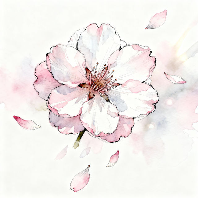Sakura Flower Drawings - AI Generated gallery