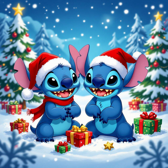 Stitch Wallpaper Christmas gallery