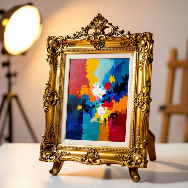 Picture Frame Easel Art - Made With AI gallery