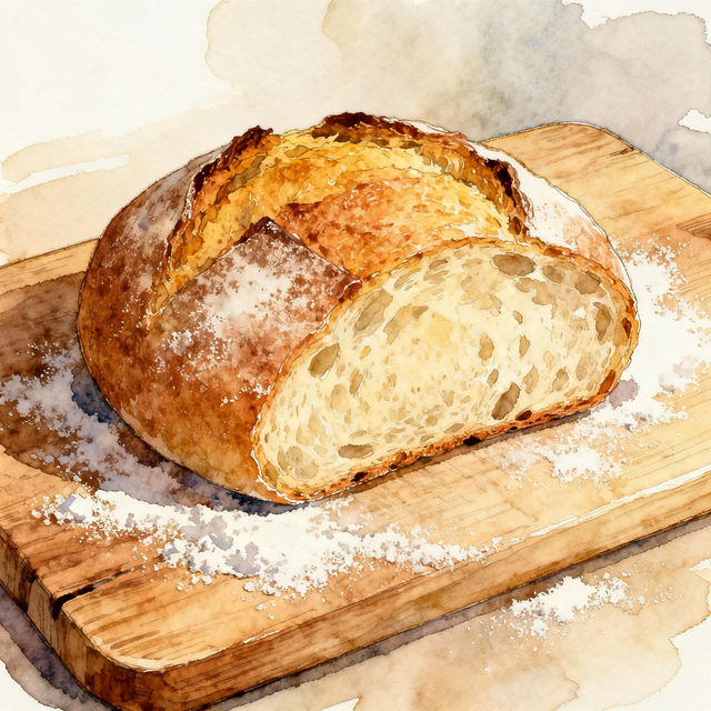 Loaf Of Bread Drawings - AI Generated Art gallery