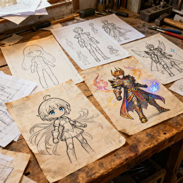 Character Template Drawings gallery