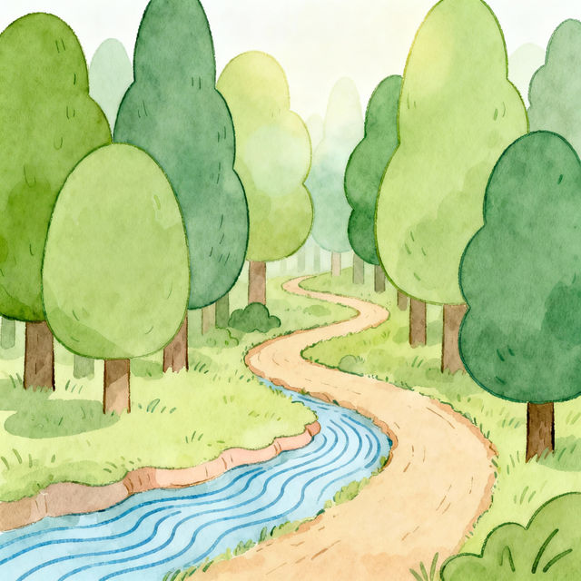 Easy Forest Drawings gallery