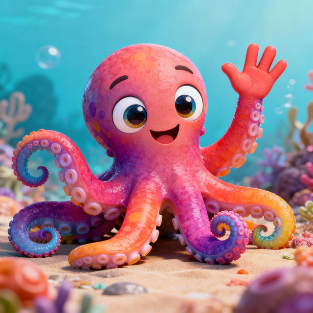 Cartoon Octopus Drawings - Made With AI gallery