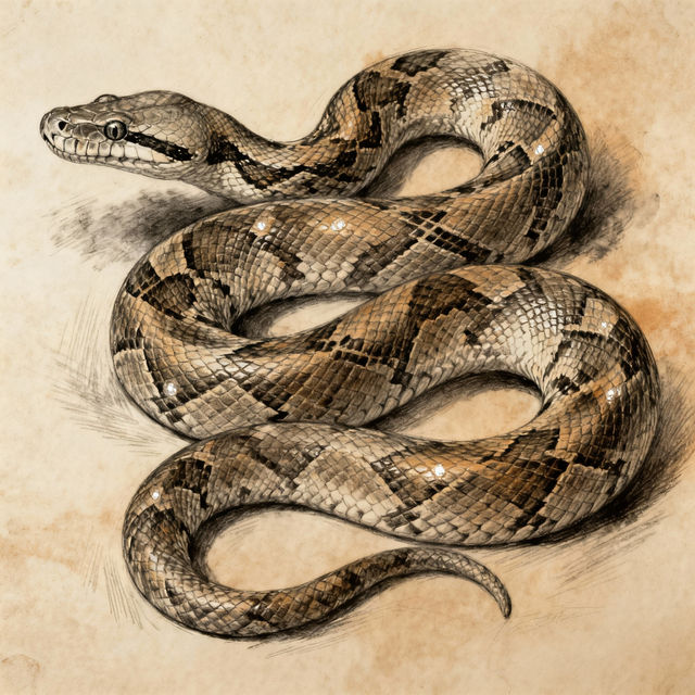 Realistic Snake Drawings gallery