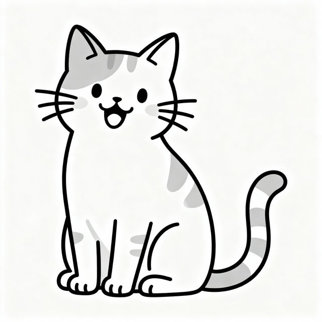 Cute Cat Easy Drawings gallery