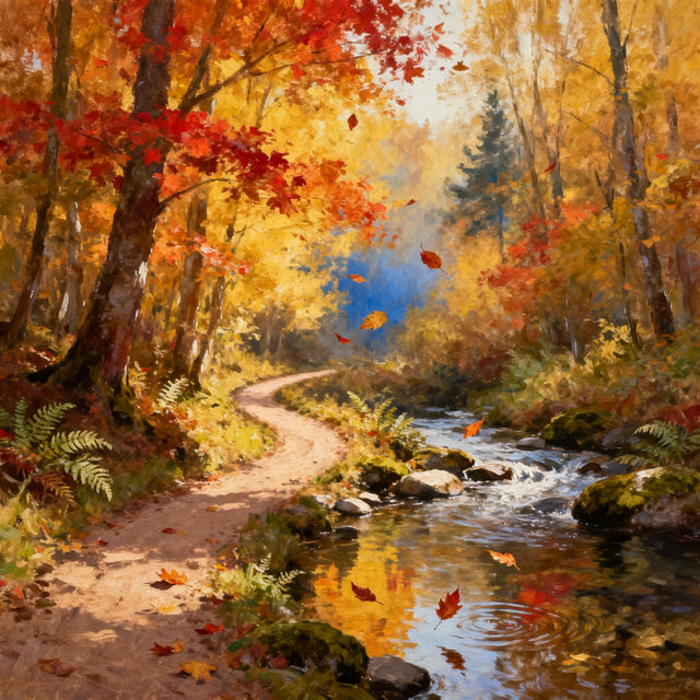 Fall Landscape Drawings - Made With AI gallery