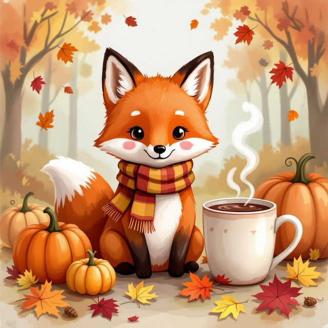 Cute Fall Images - Made With AI gallery