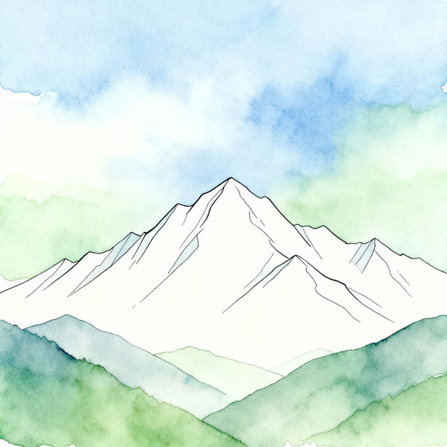 Mountain Range Drawings - AI Generated Art gallery