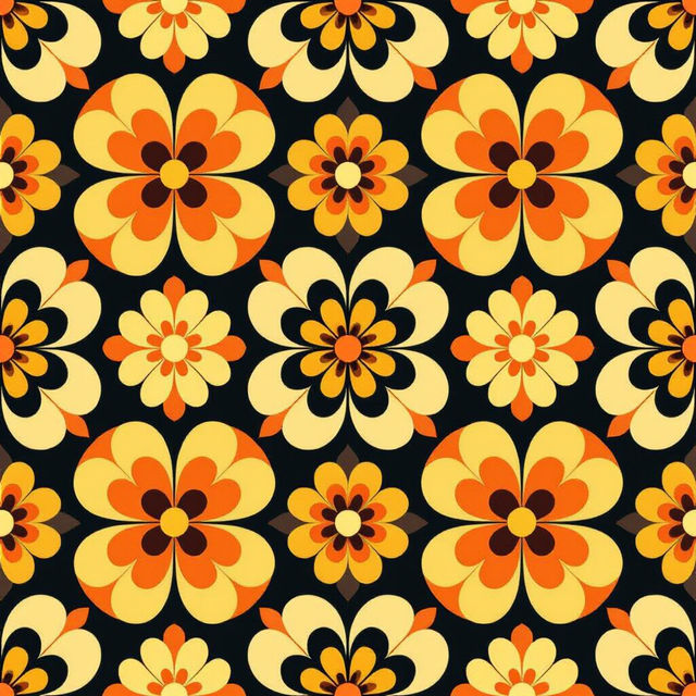 Retro Floral Wallpaper gallery