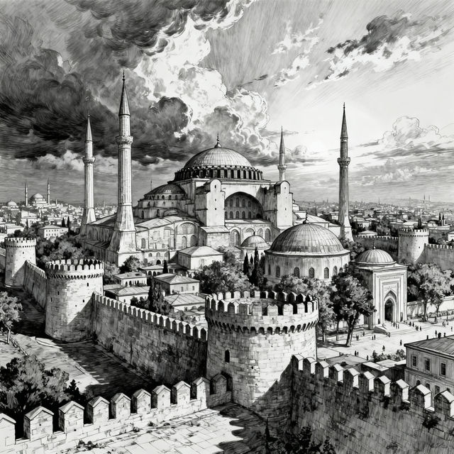 Constantinople Drawings - AI Art gallery